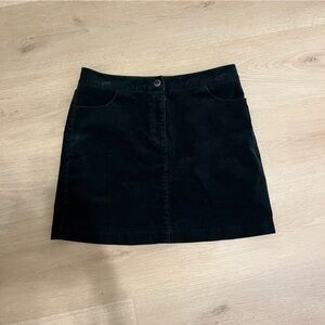 1. State Dark Forest Green Corduroy Skirt